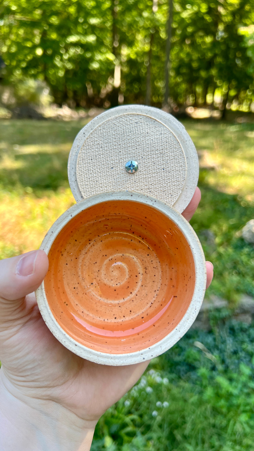 Tangerine Salt Cellar