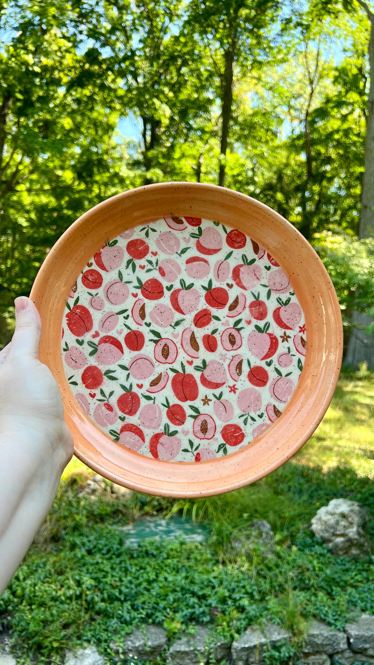 Peach Serving Dish