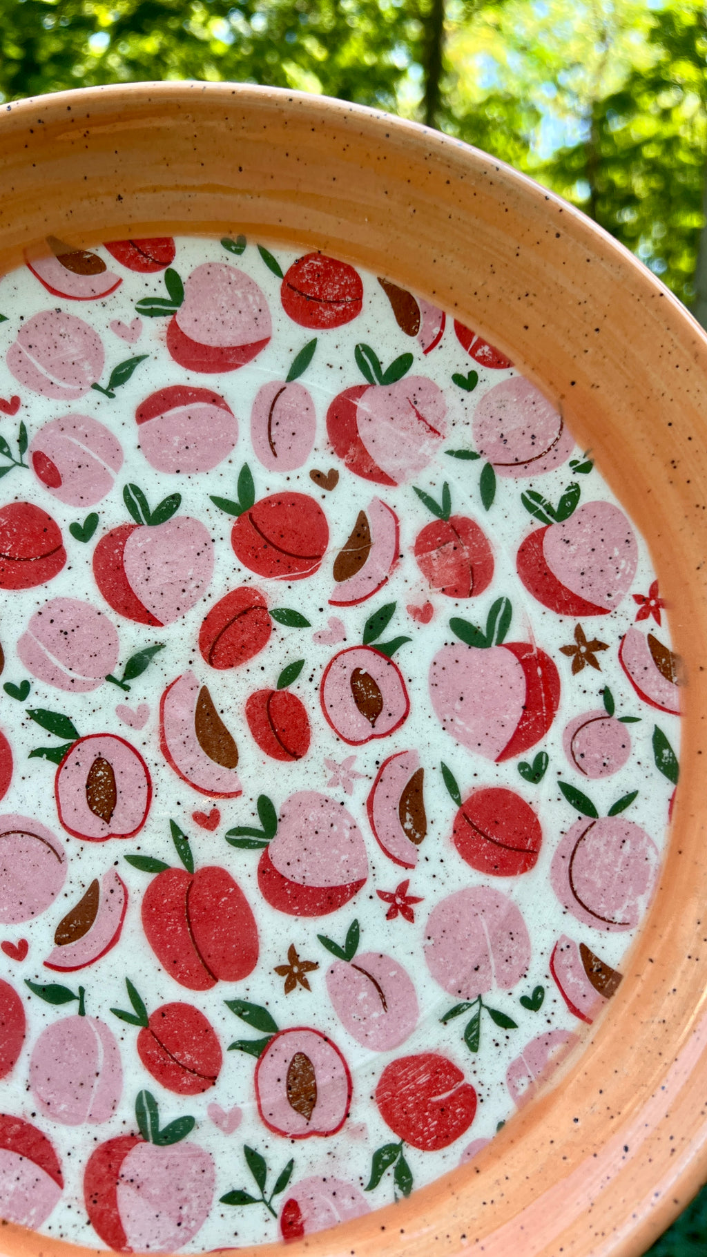 Peach Serving Dish