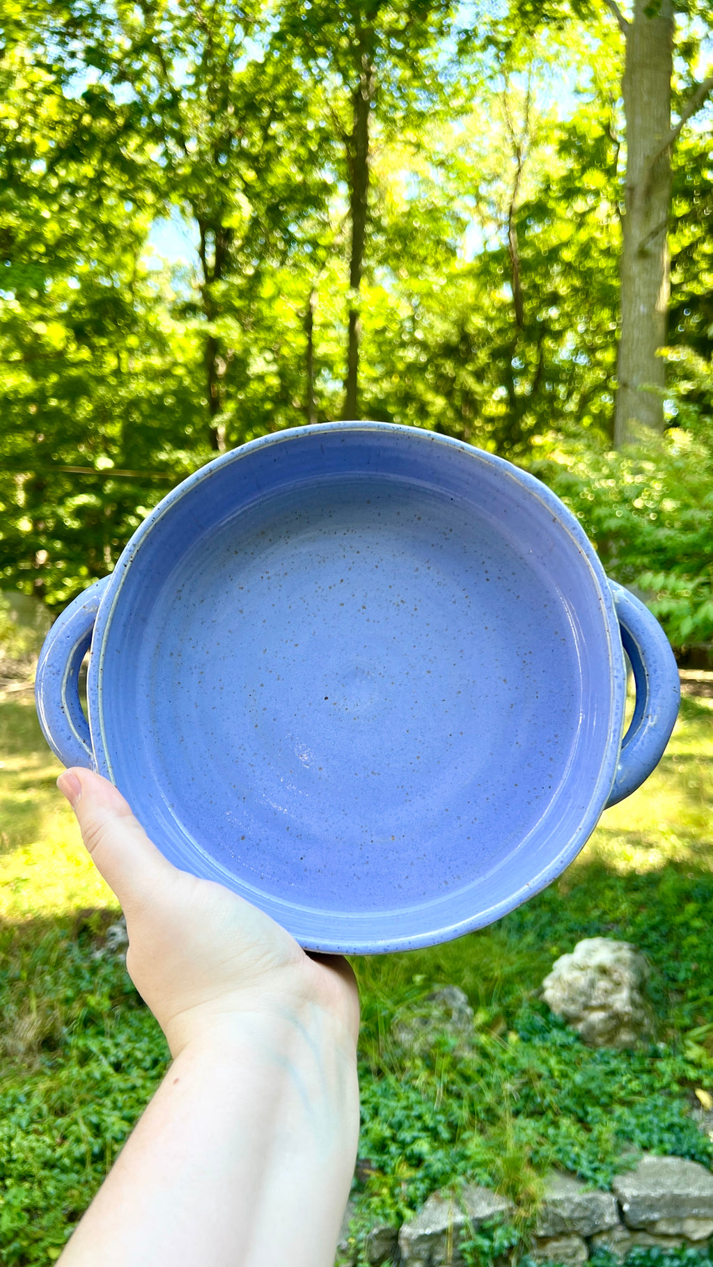 Purple Crystal Casserole Dish