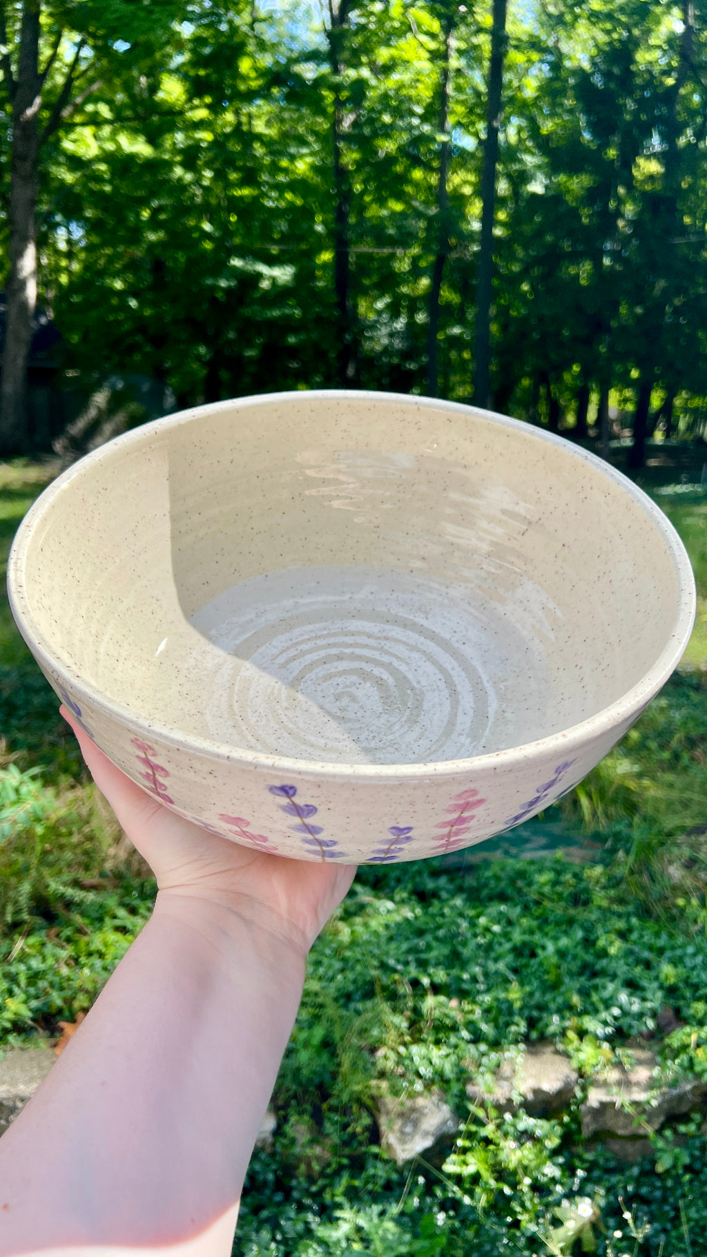 Lavender Field Serving Bowl