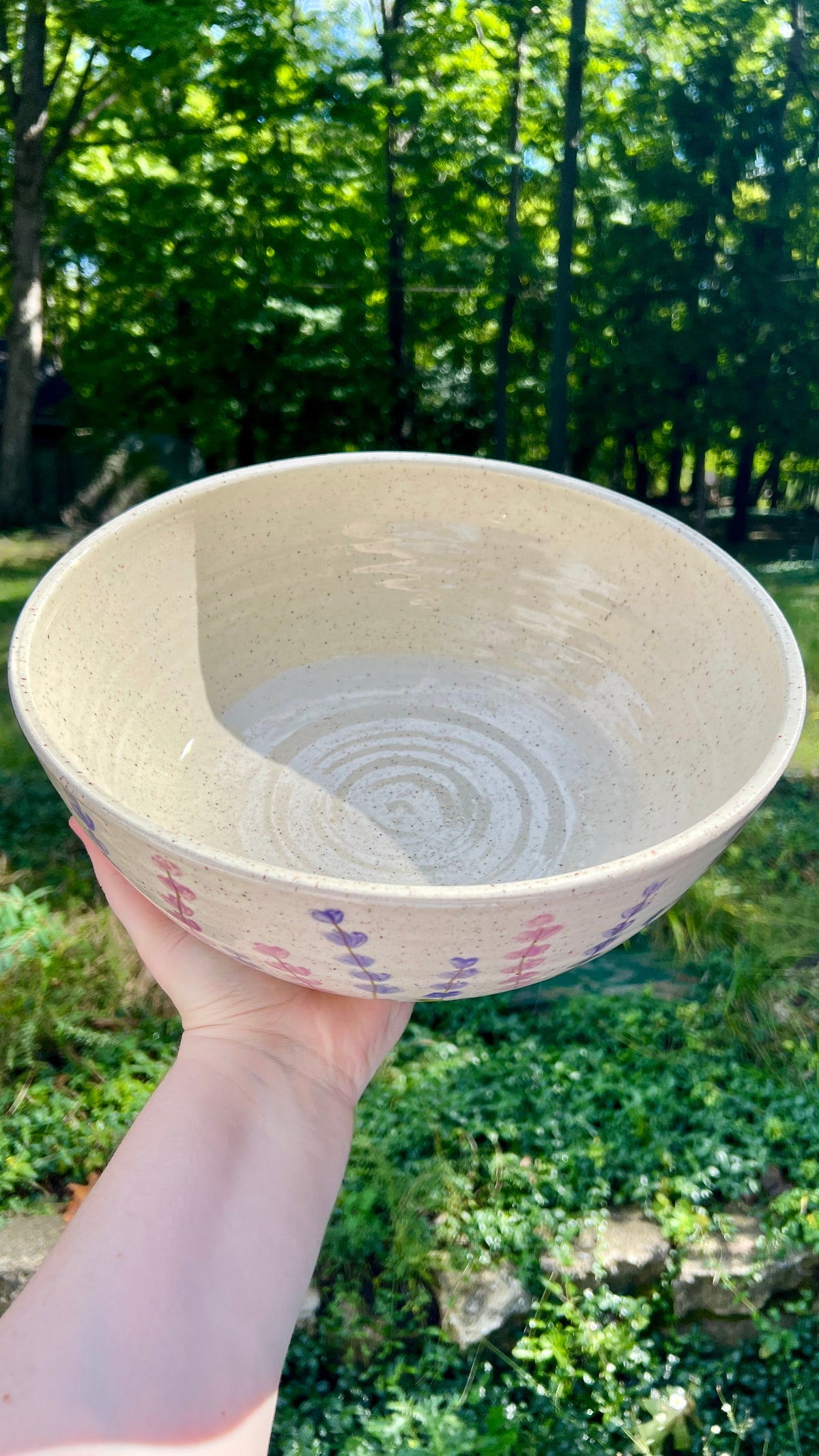 Lavender Field Serving Bowl