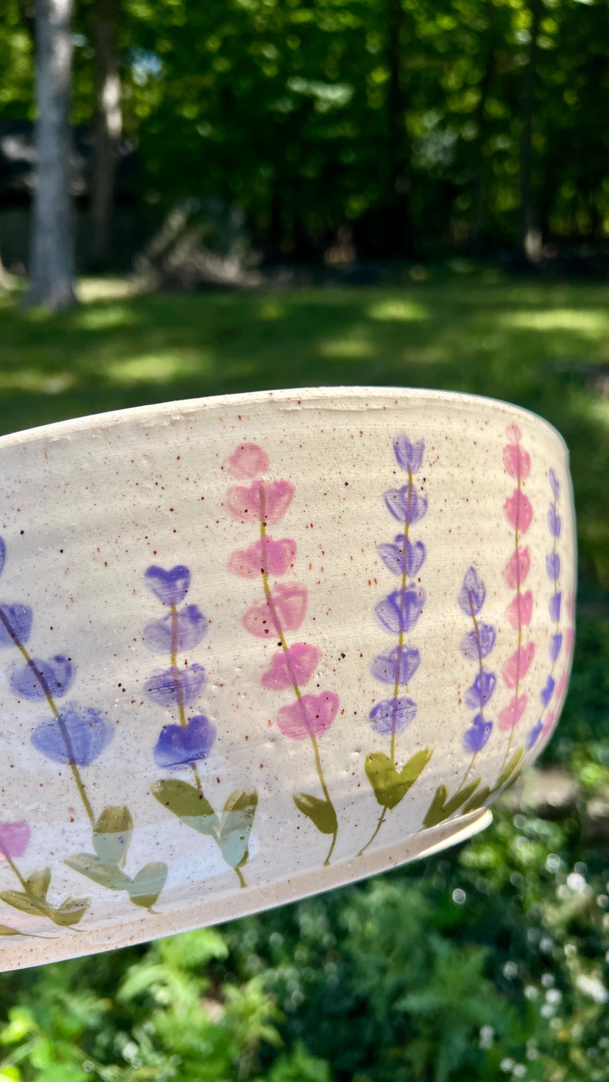Lavender Field Serving Bowl