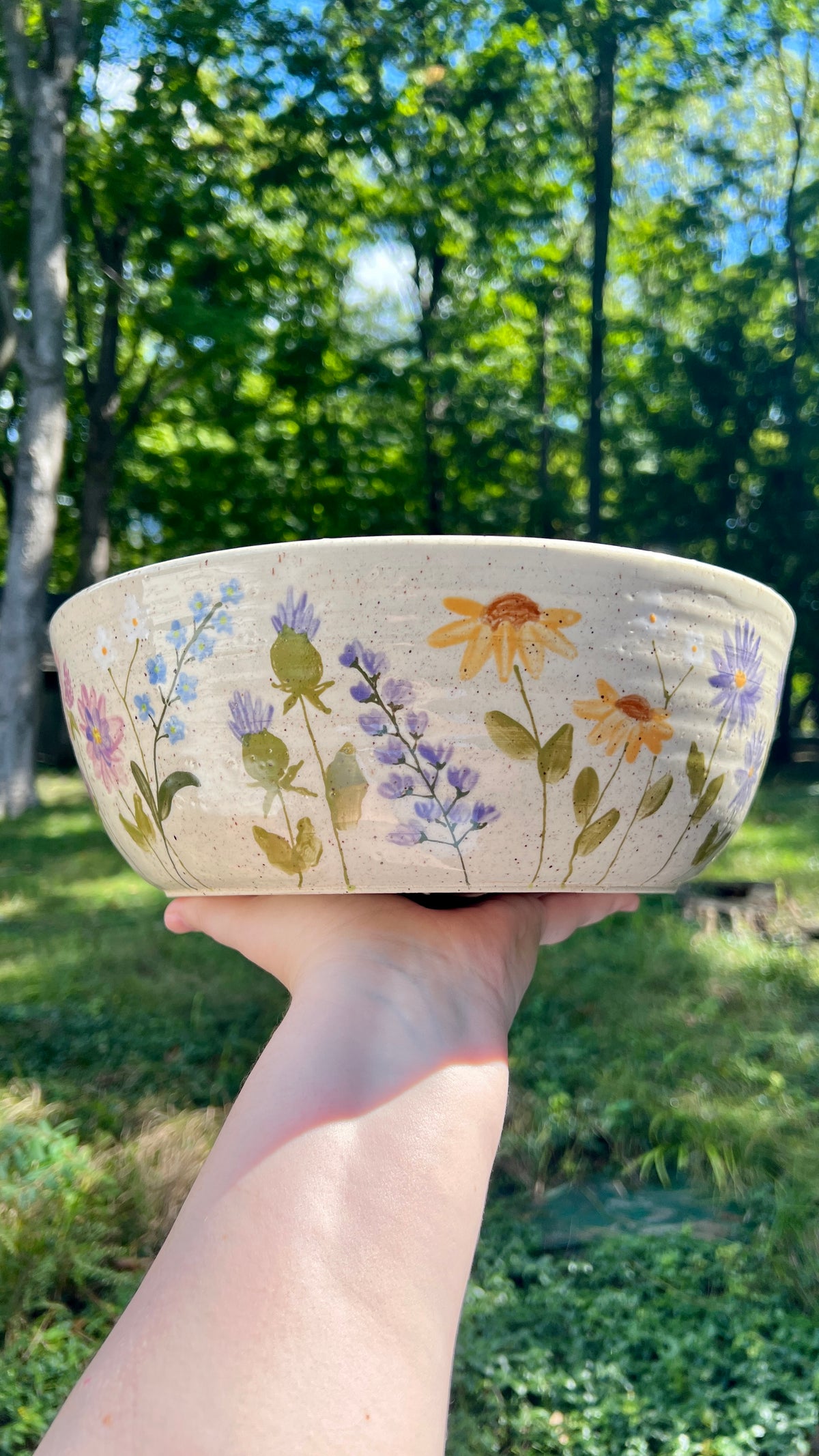 Wildflower Serving Bowl