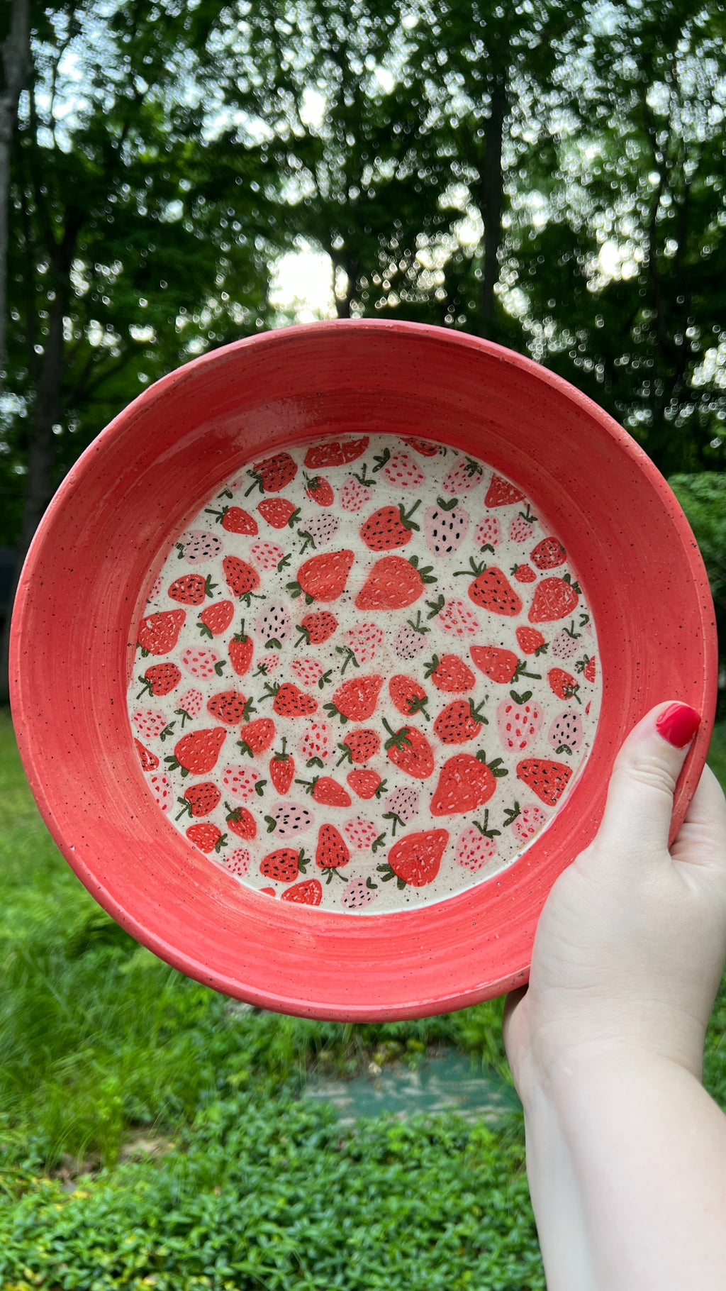 Strawberry Serving Dish