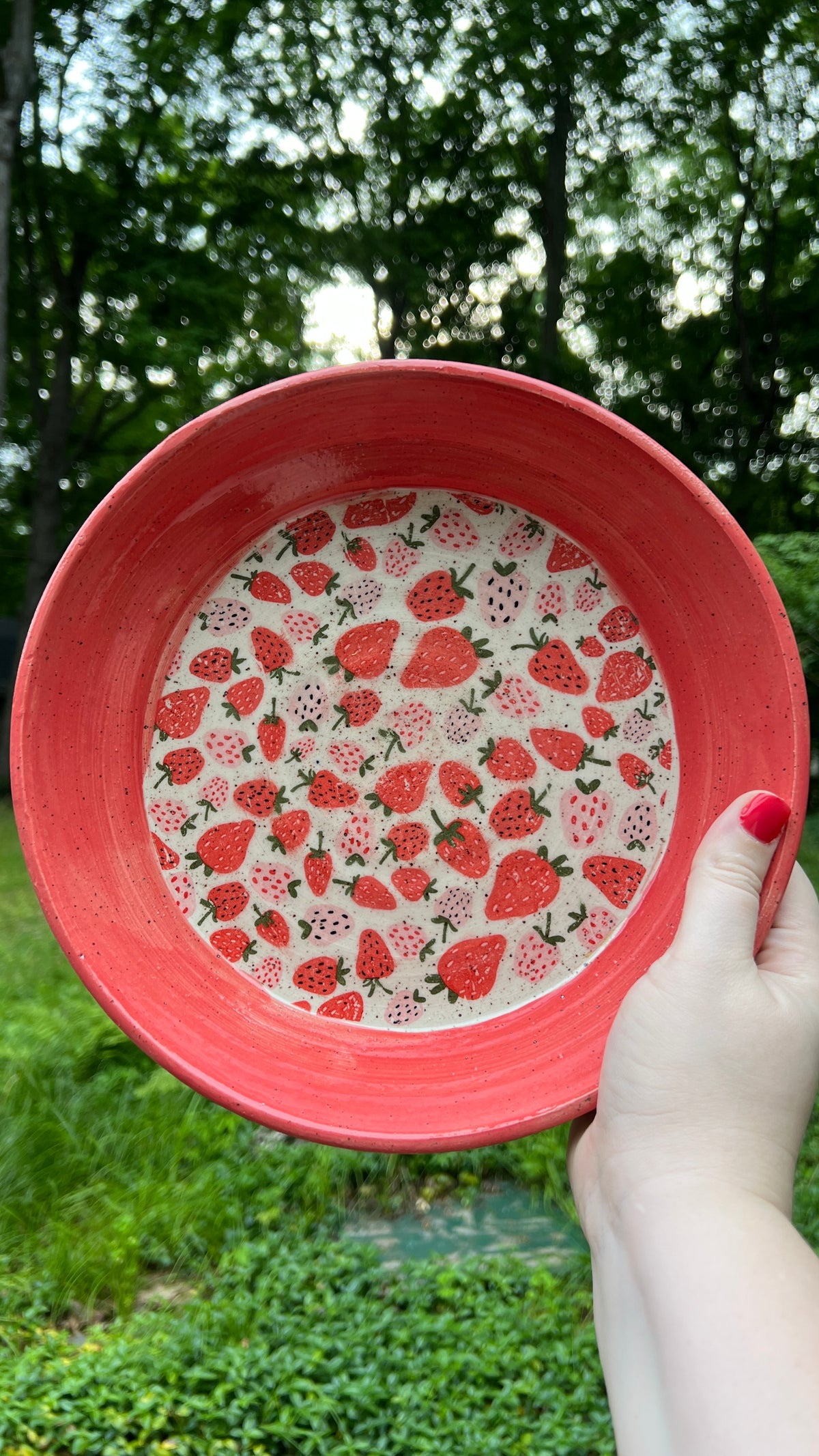 Strawberry Serving Dish