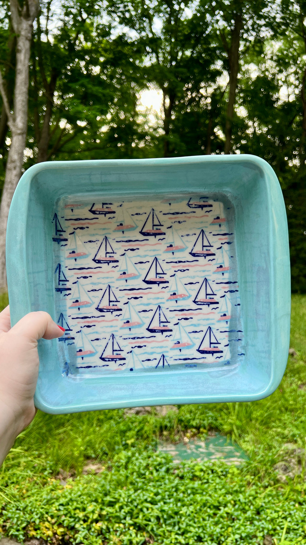 Sailboat Baking Dish
