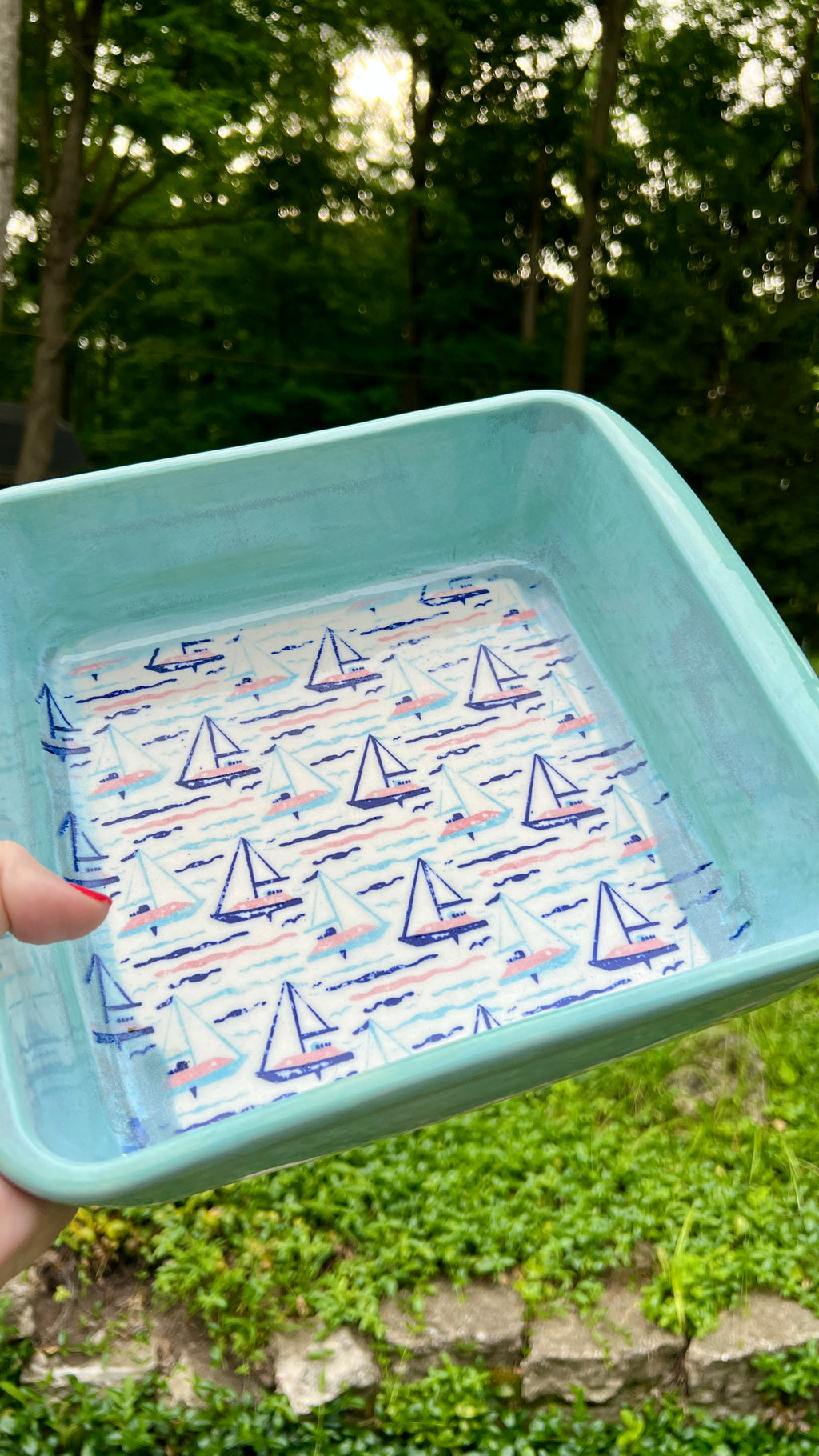 Sailboat Baking Dish