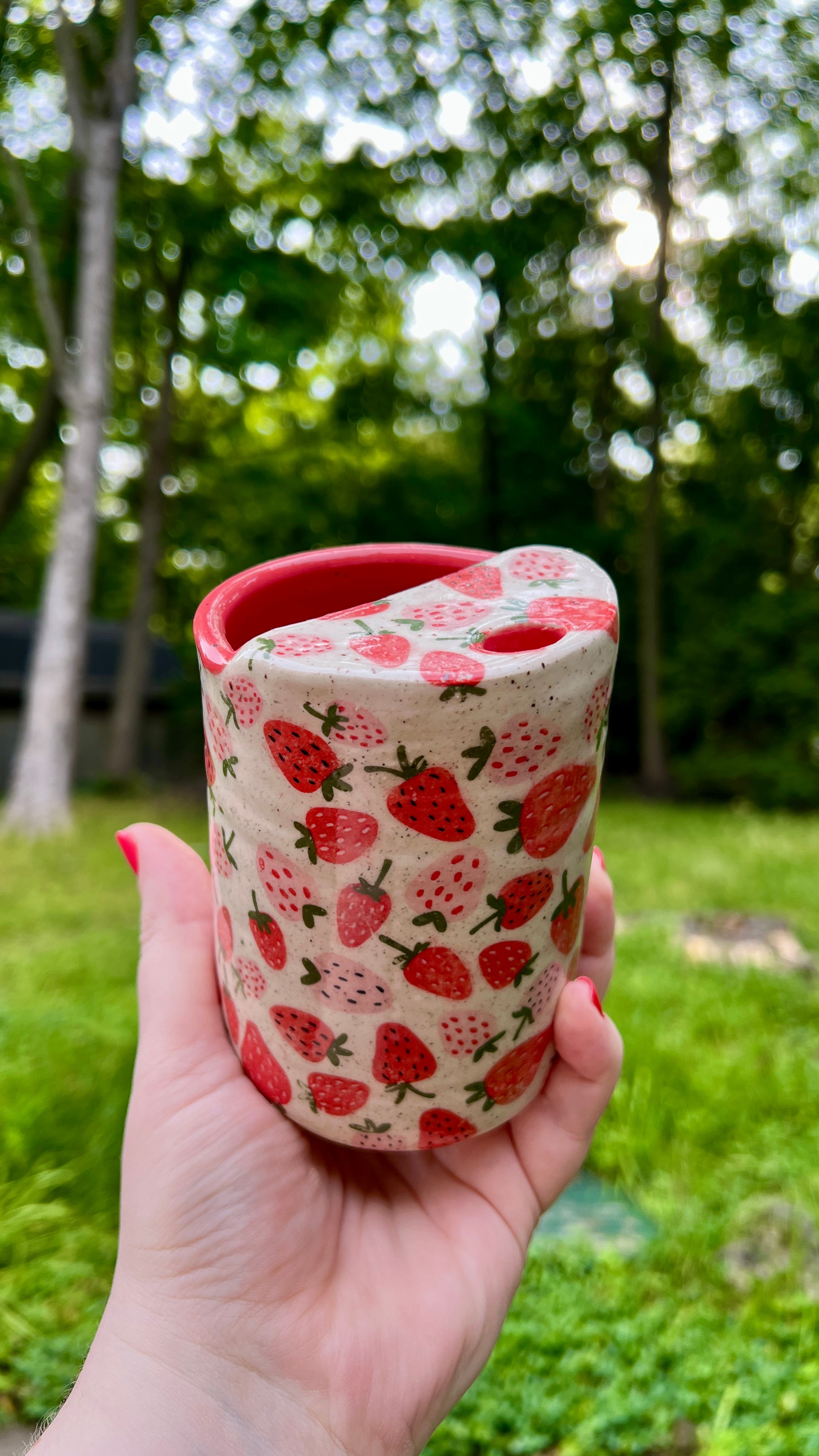 Strawberry Travel Mug