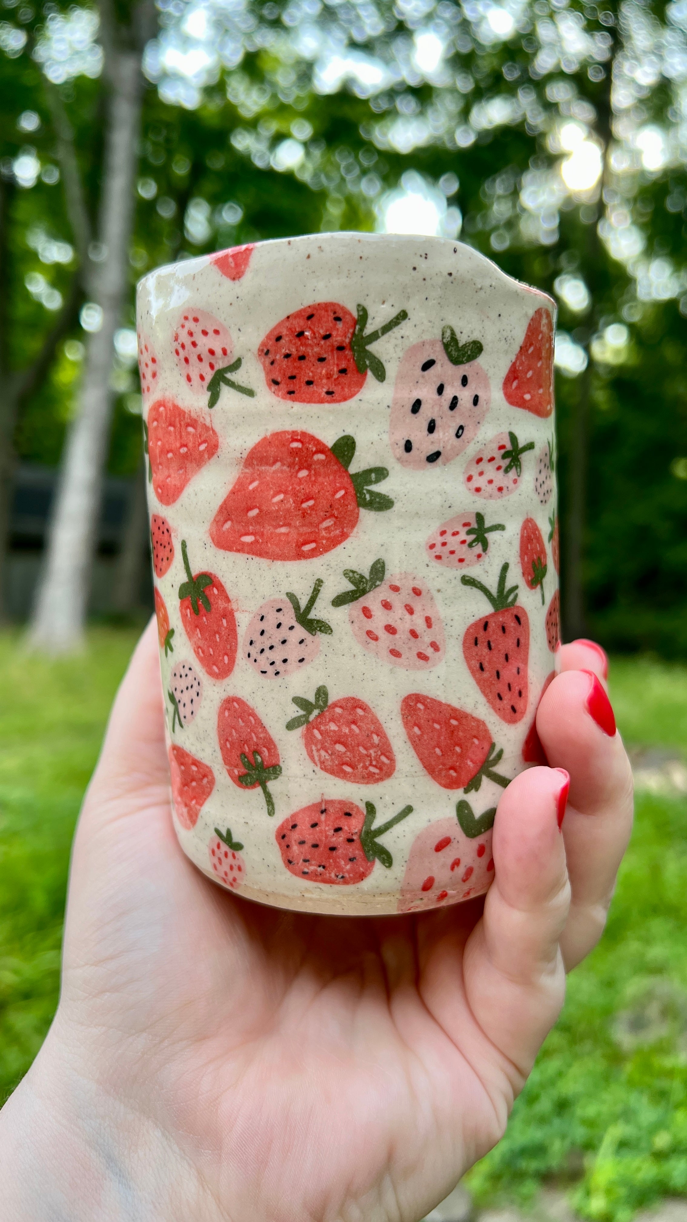 Strawberry Travel Mug