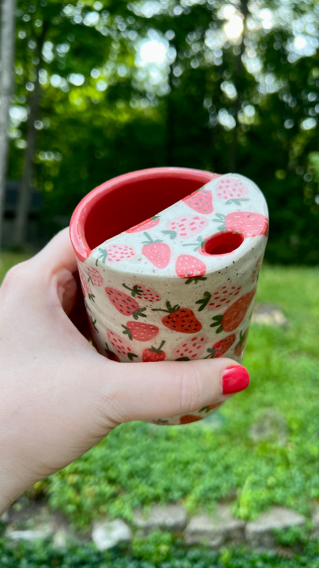 Strawberry Travel Mug