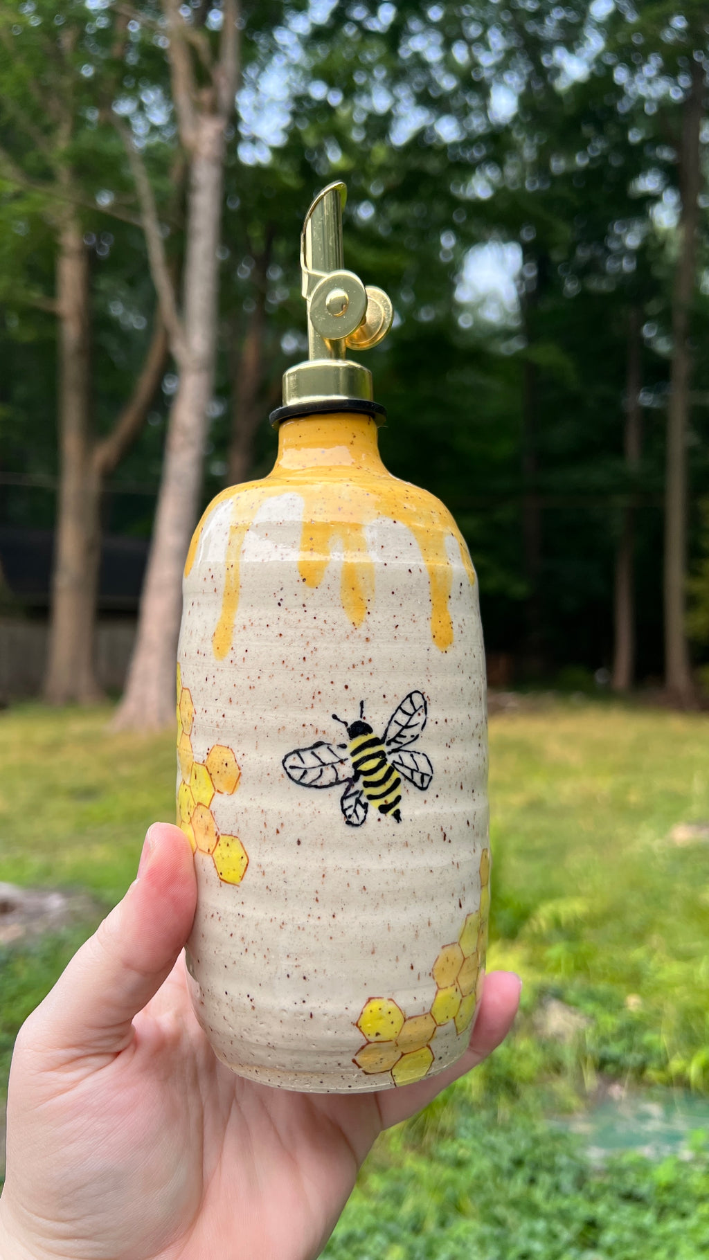 Honey Bee Oil Bottle
