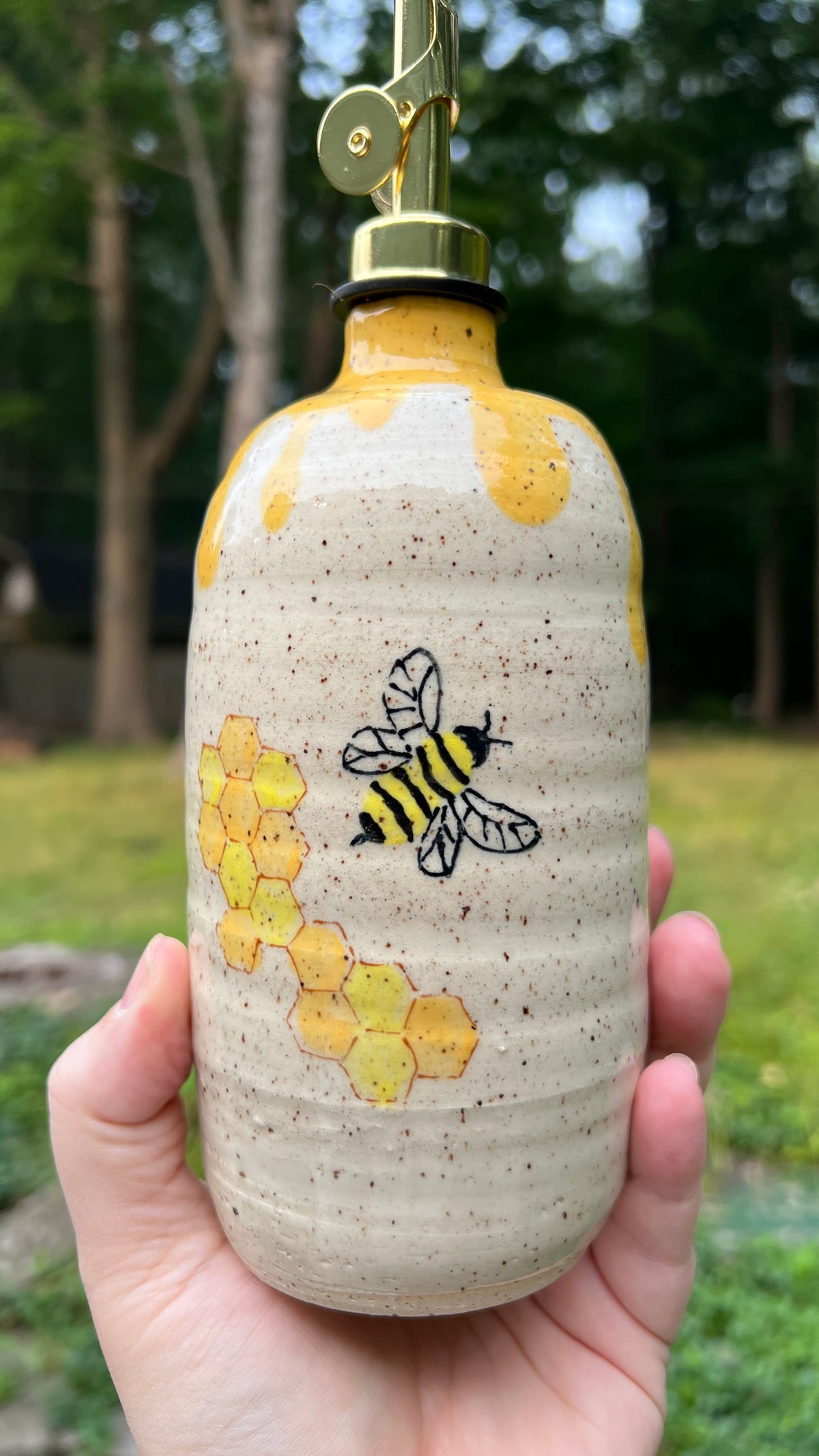 Honey Bee Oil Bottle