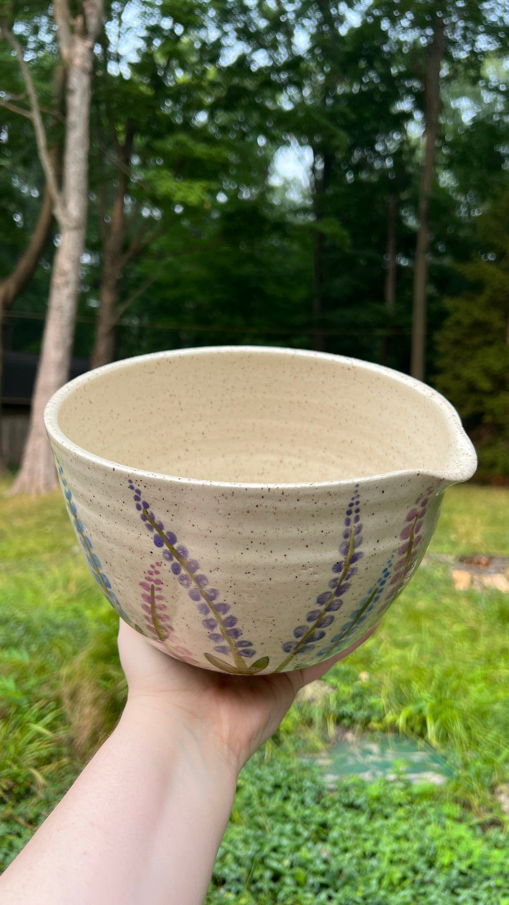 Lavender Field Batter Bowl